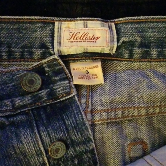 Y2K Hollister Denim Cut Off Skirt - Picture 2 of 10